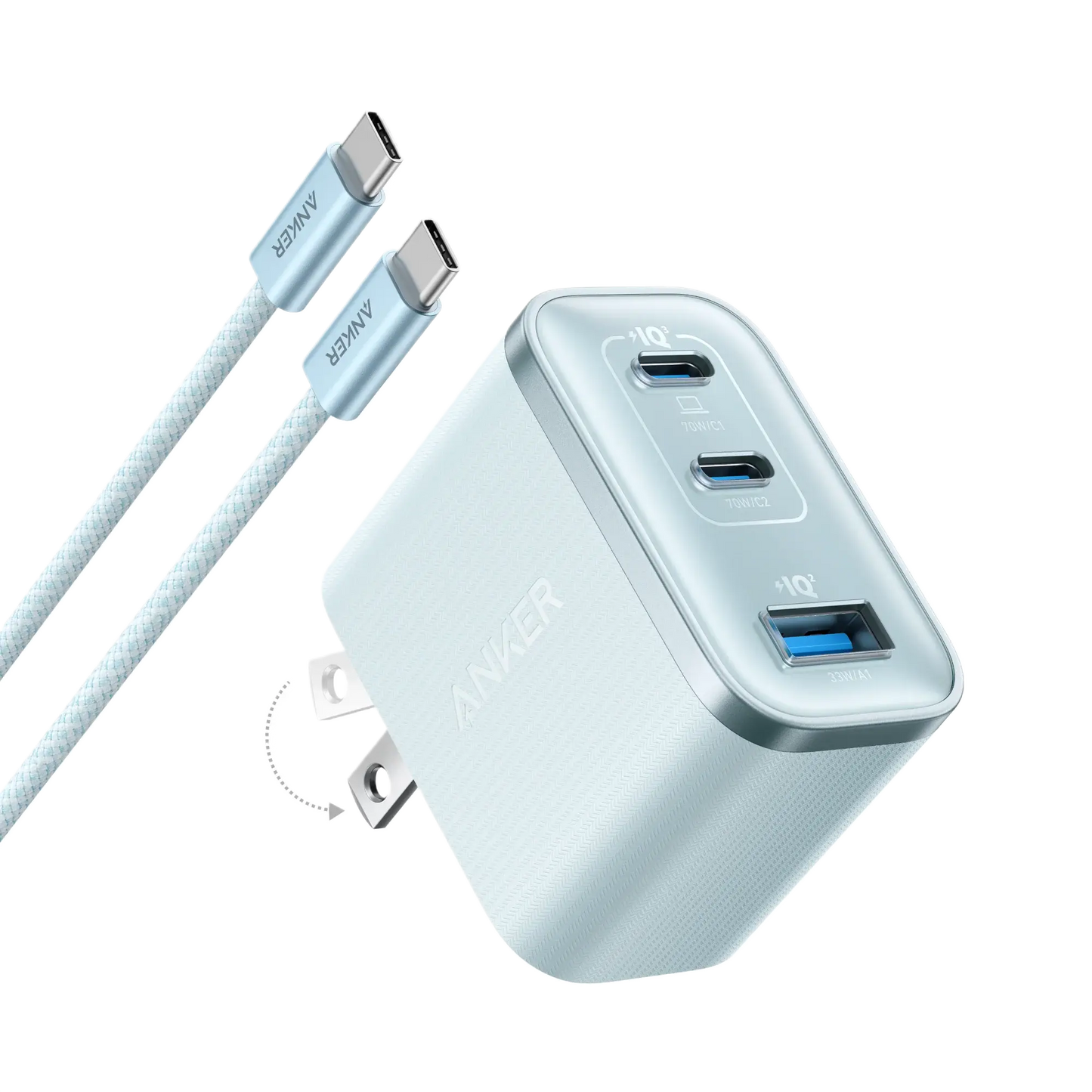 Anker Nano Charger (70W, 3 Ports) - Anker - Flyclothing LLC