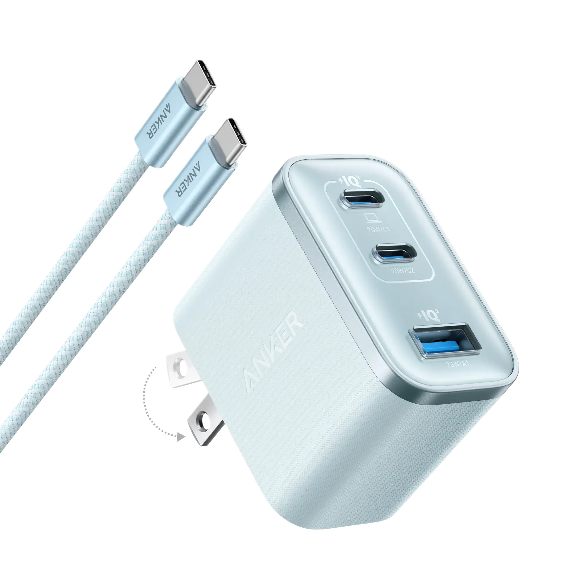 Anker Nano Charger (70W, 3 Ports) - Anker - Flyclothing LLC