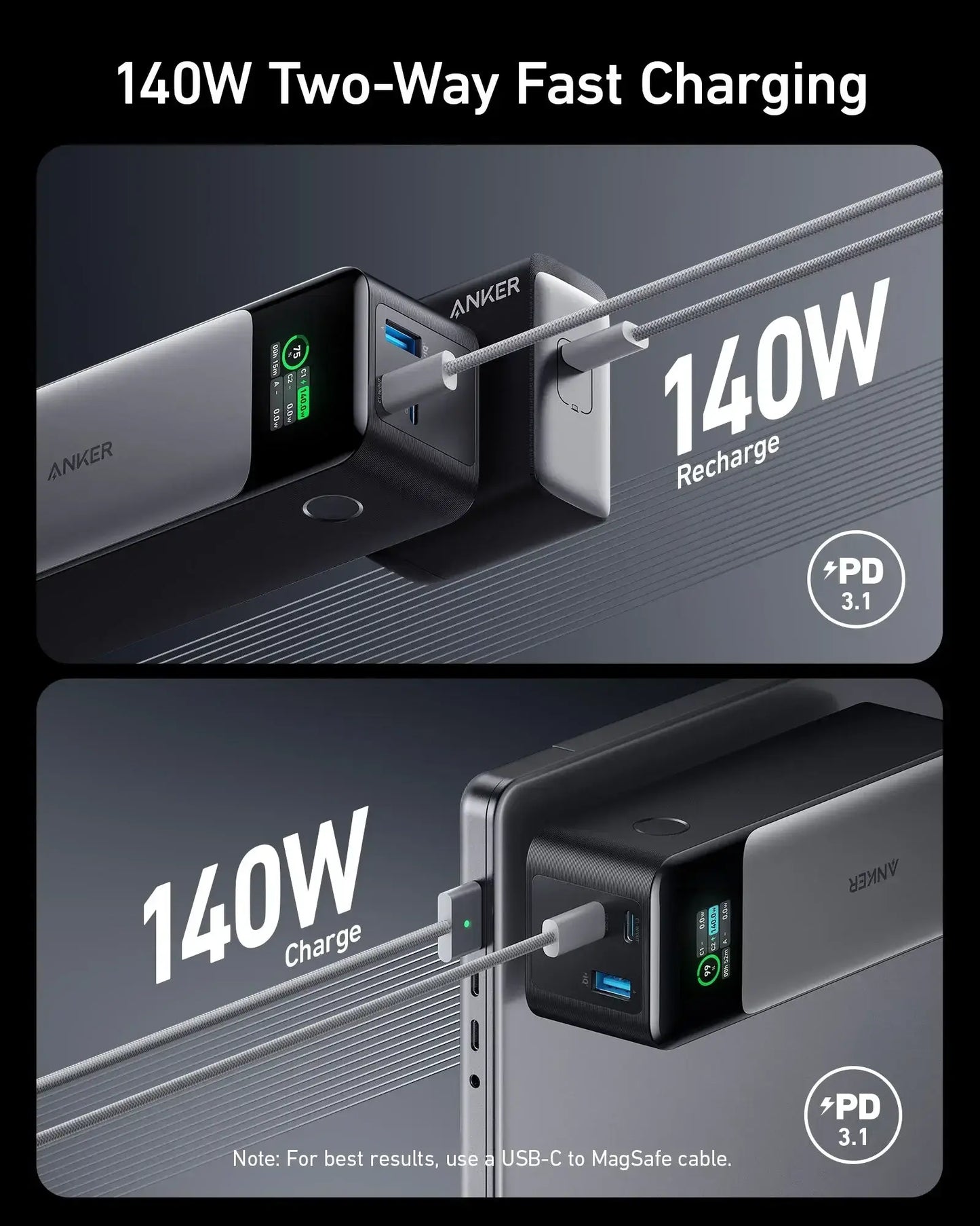 Anker 737 Power Bank (PowerCore 24K) - Anker - Flyclothing LLC