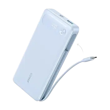 Anker Power Bank (20K, 87W, Built-In USB-C Cable) - Anker - Flyclothing LLC