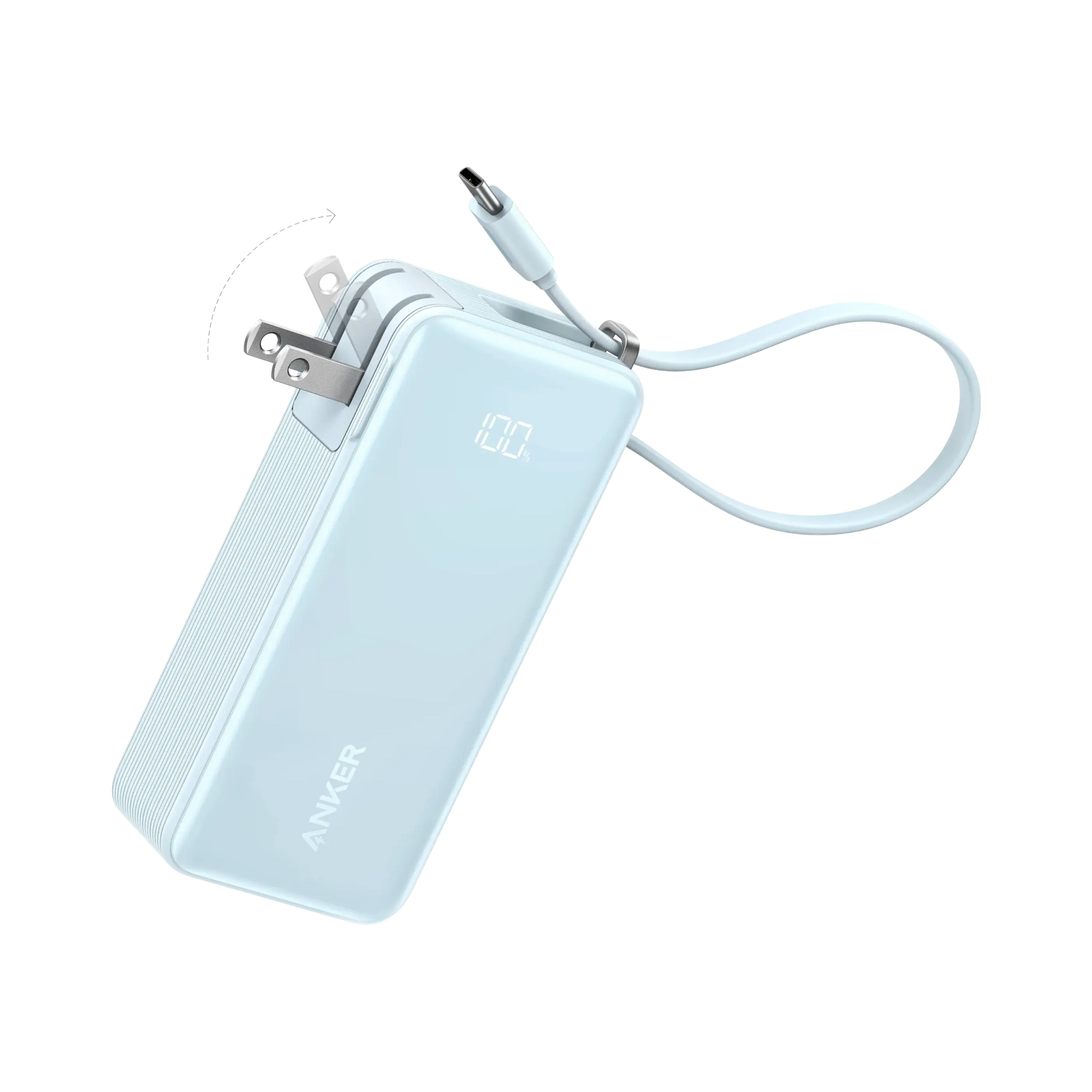 Anker Power Bank (10K, Fusion, Built-In Cable) - Anker - Flyclothing LLC