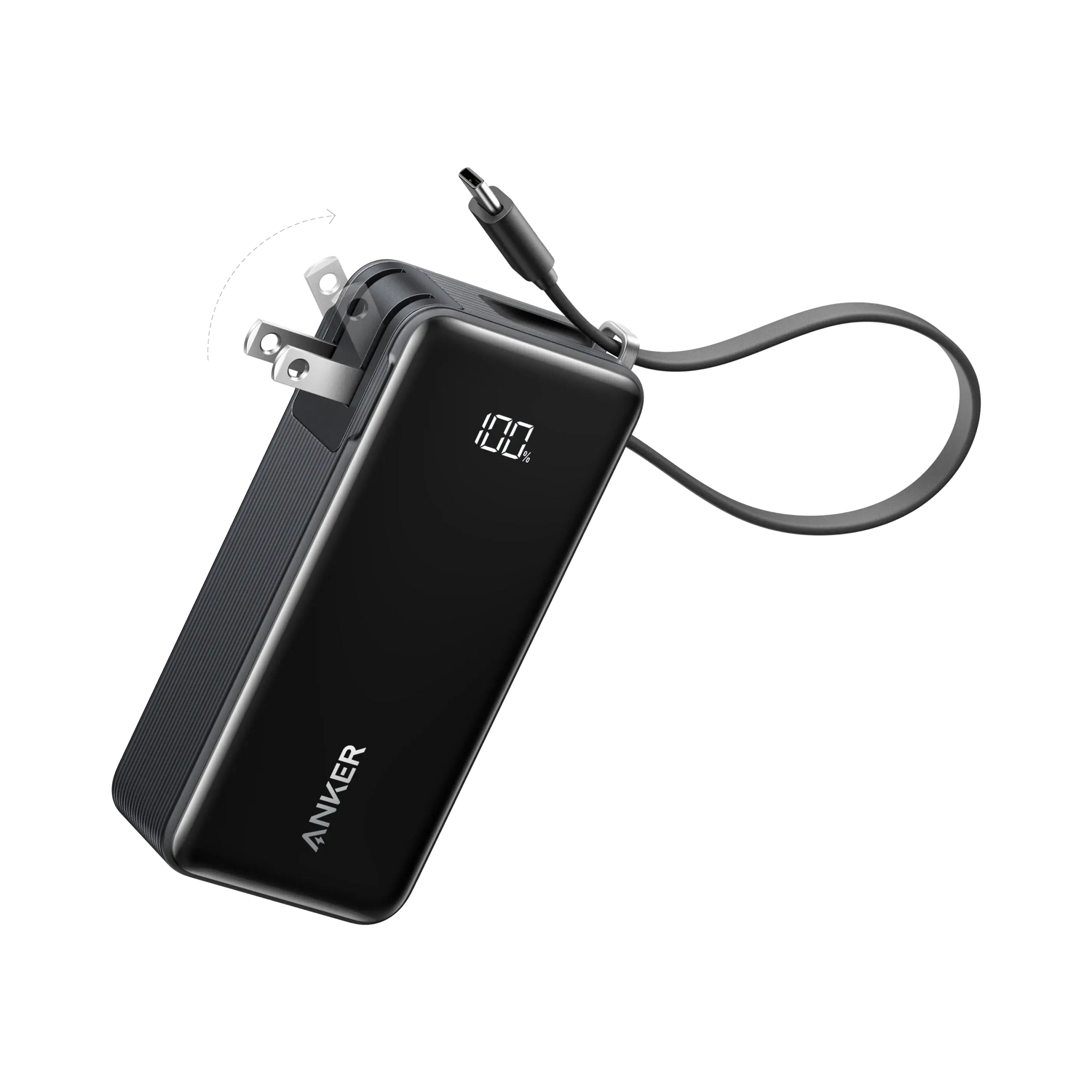 Anker Power Bank (10K, Fusion, Built-In Cable) - Anker - Flyclothing LLC