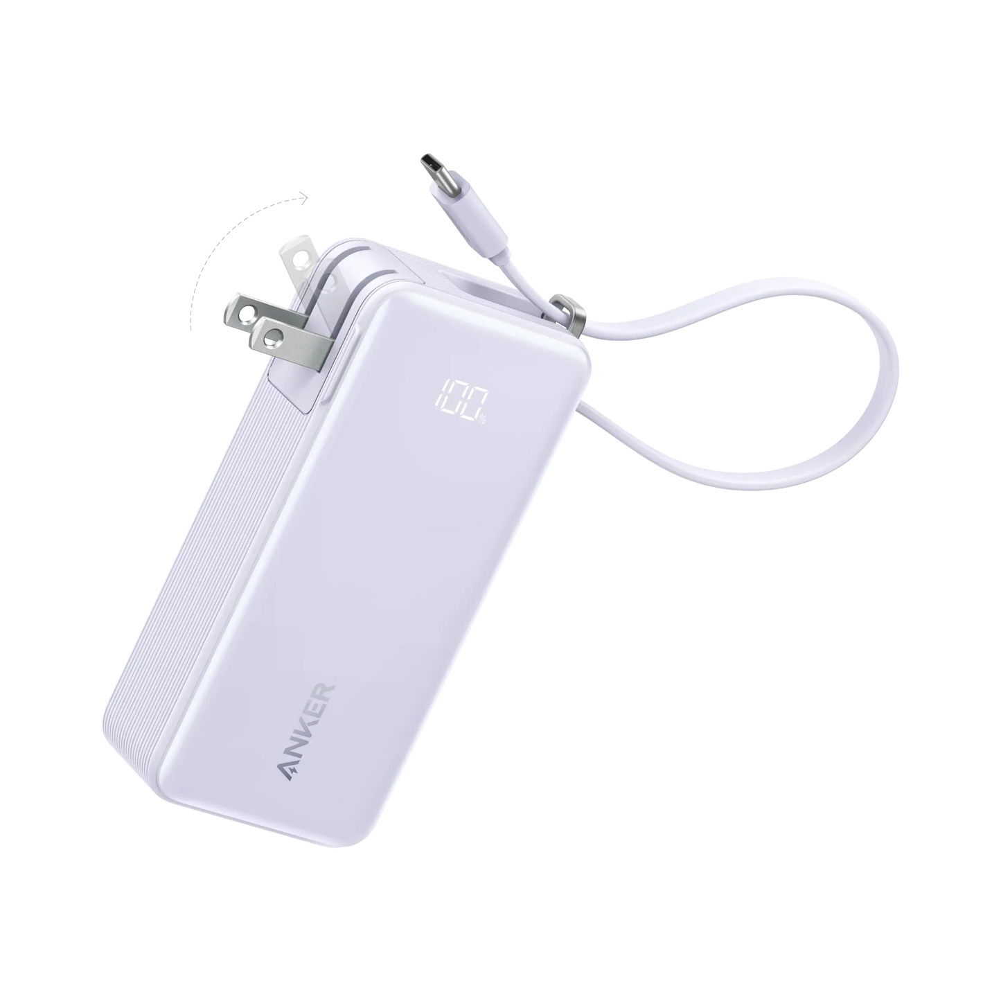 Anker Power Bank (10K, Fusion, Built-In Cable) - Anker - Flyclothing LLC
