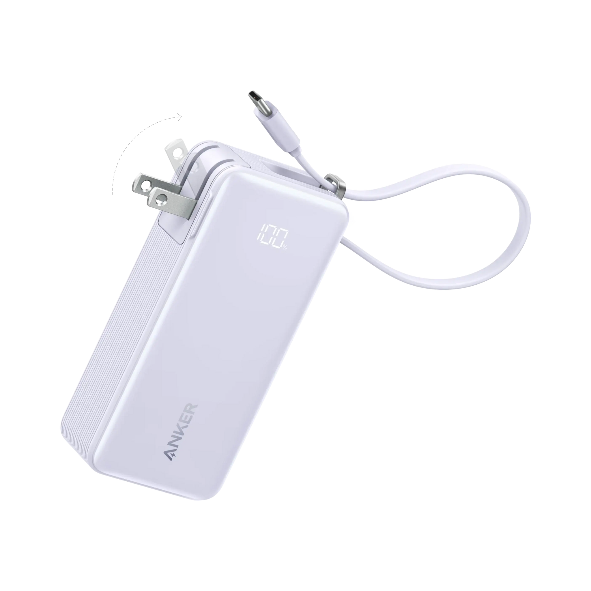 Anker Power Bank (10K, Fusion, Built-In Cable) - Anker - Flyclothing LLC