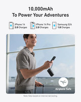 Anker Power Bank (10K, Fusion, Built-In Cable) - Anker - Flyclothing LLC
