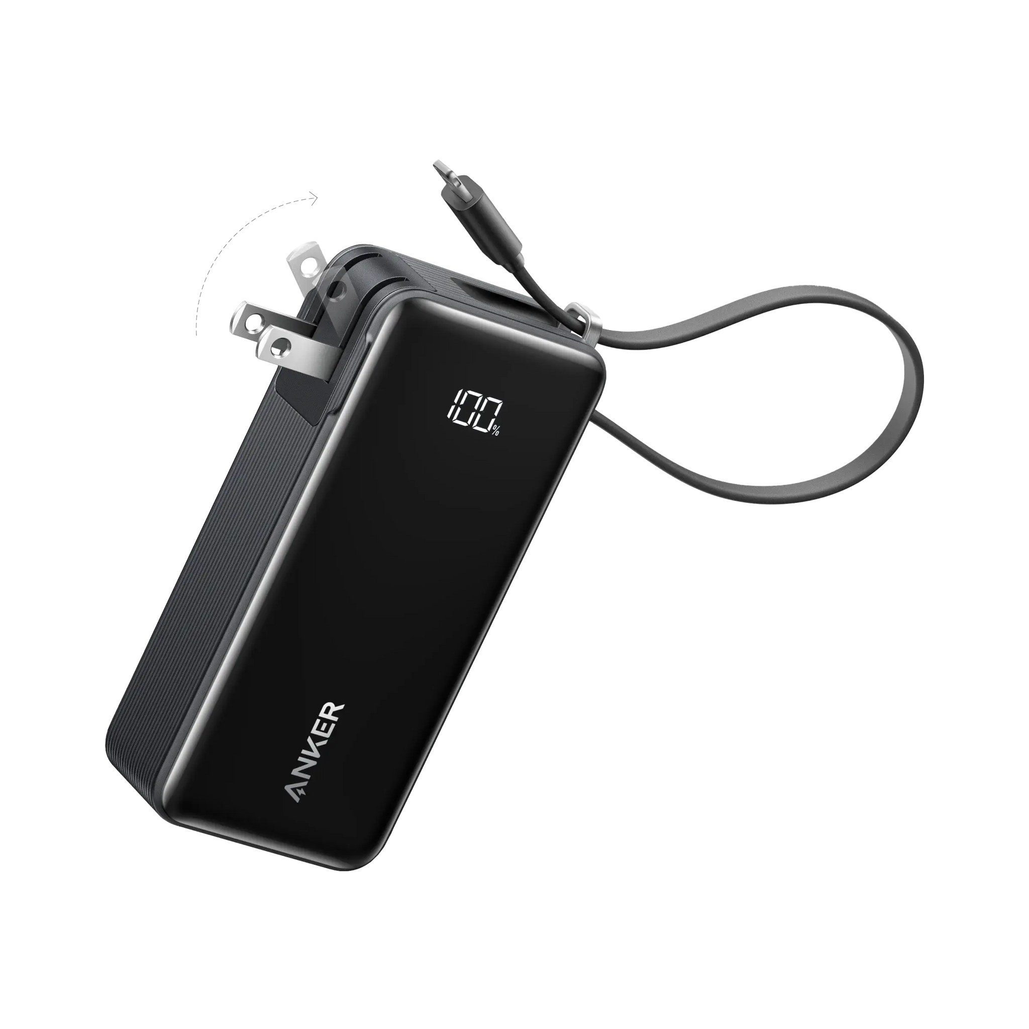 Anker Power Bank (10K, Fusion, Built-In Cable) - Anker - Flyclothing LLC