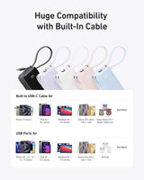 Anker Power Bank (10K, Fusion, Built-In Cable) - Anker - Flyclothing LLC