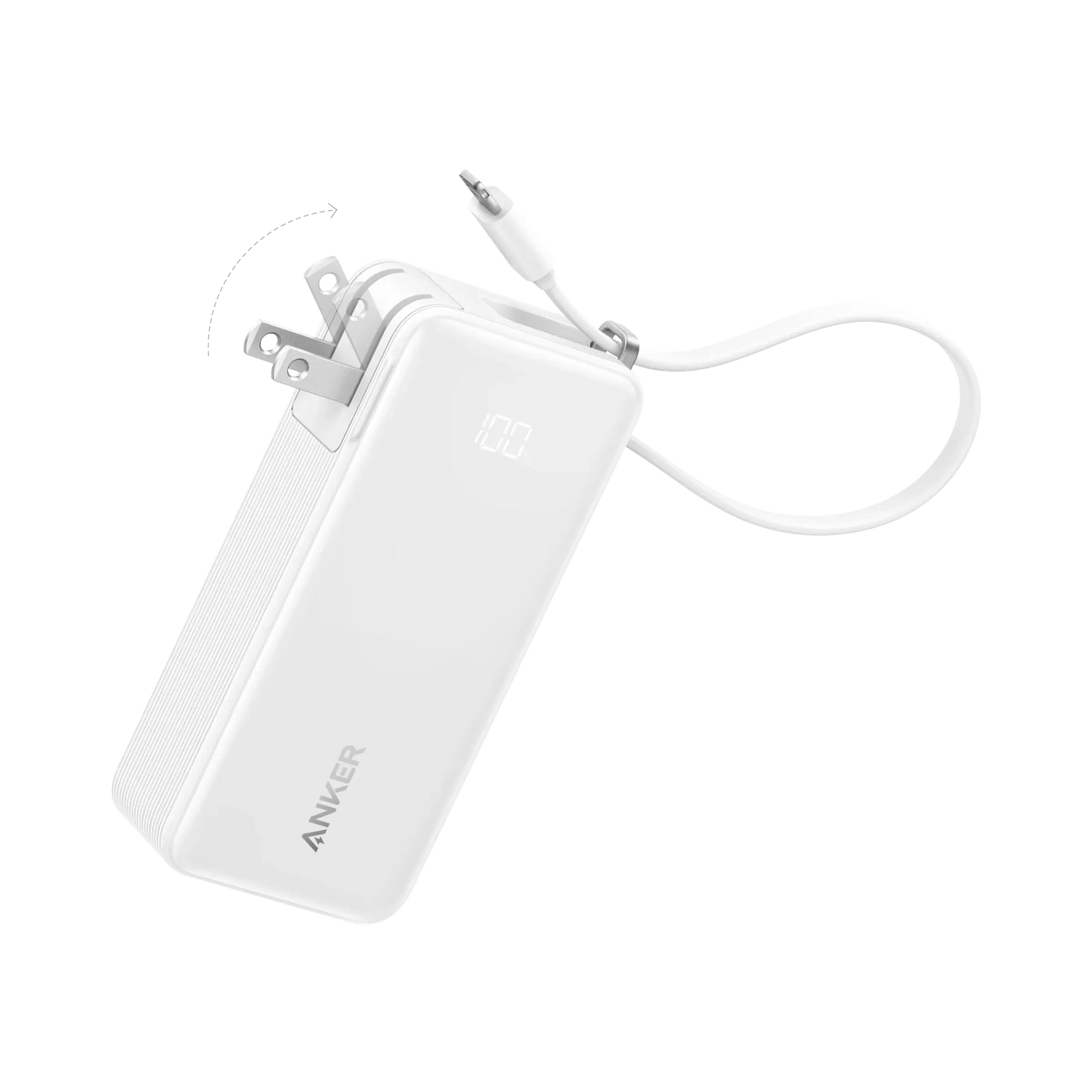 Anker Power Bank (10K, Fusion, Built-In Cable) - Anker - Flyclothing LLC