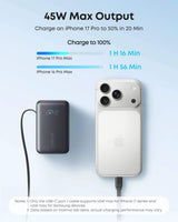 Anker Nano Power Bank (10K, 45W, Built-In Retractable USB-C Cable) - Anker - Flyclothing LLC