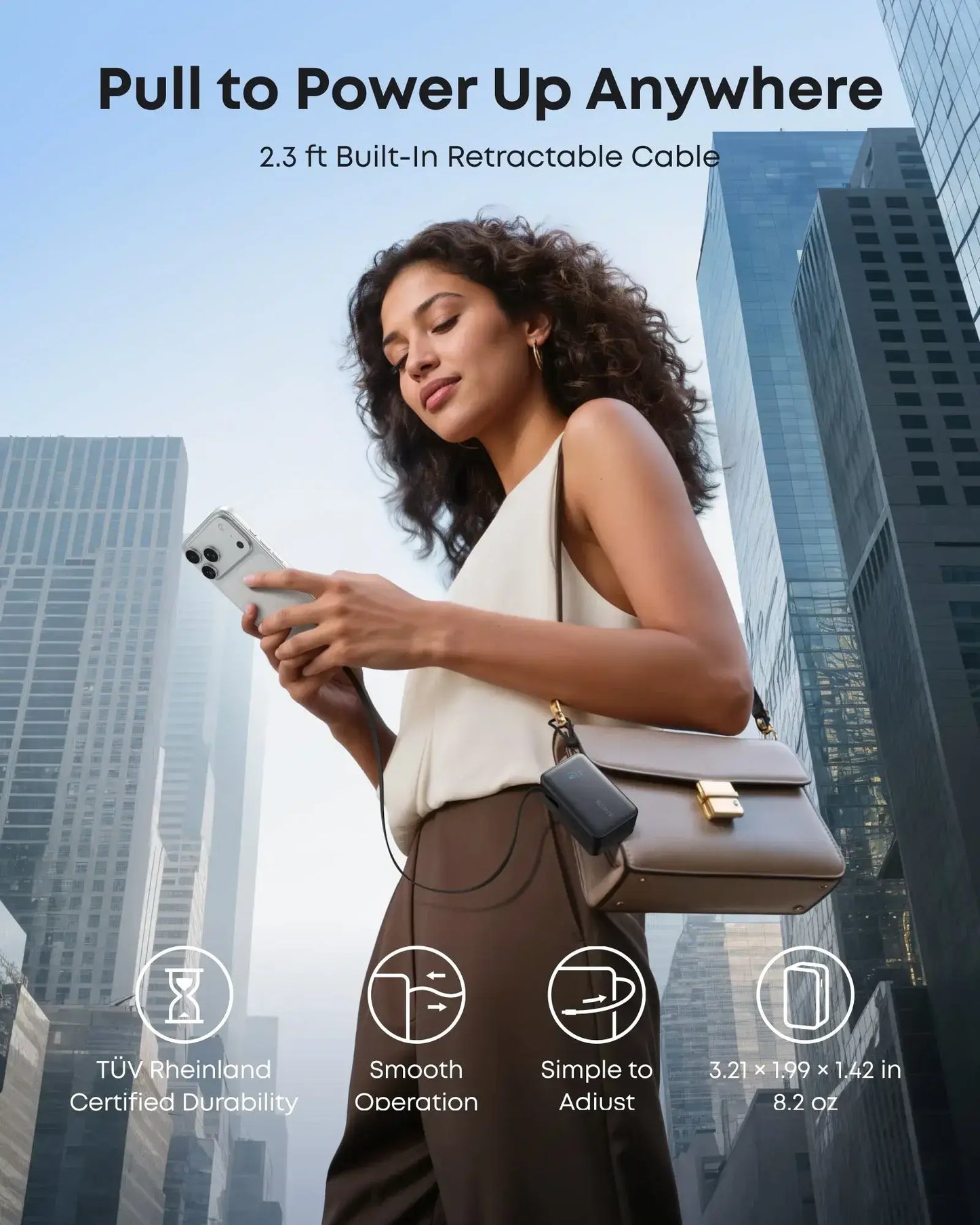 Anker Nano Power Bank (10K, 45W, Built-In Retractable USB-C Cable) - Anker - Flyclothing LLC