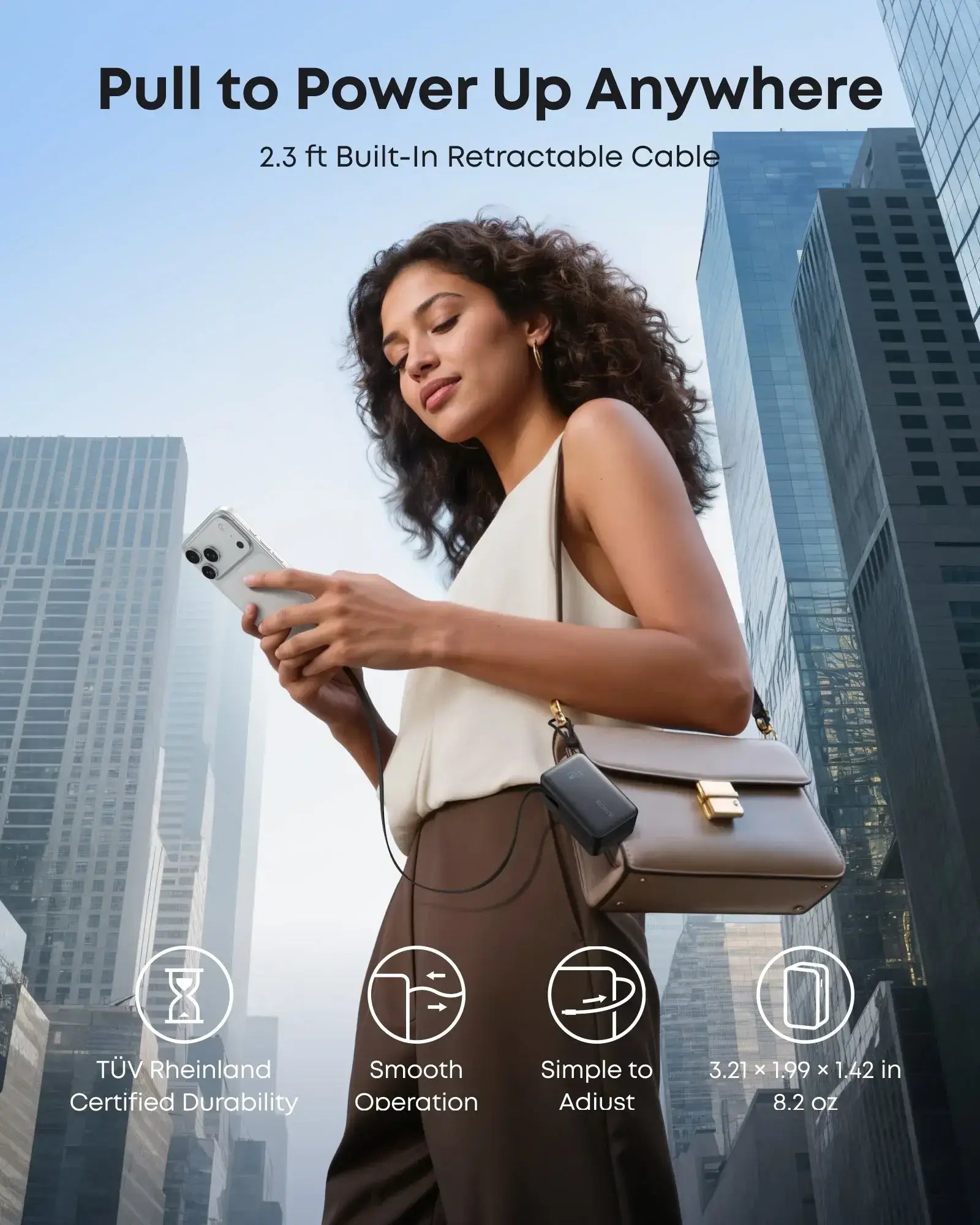 Anker Nano Power Bank (10K, 45W, Built-In Retractable USB-C Cable) - Anker - Flyclothing LLC