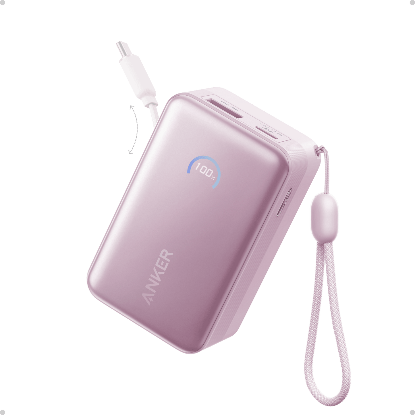 Anker Nano Power Bank (10K, 45W, Built-In Retractable USB-C Cable) - Anker - Flyclothing LLC
