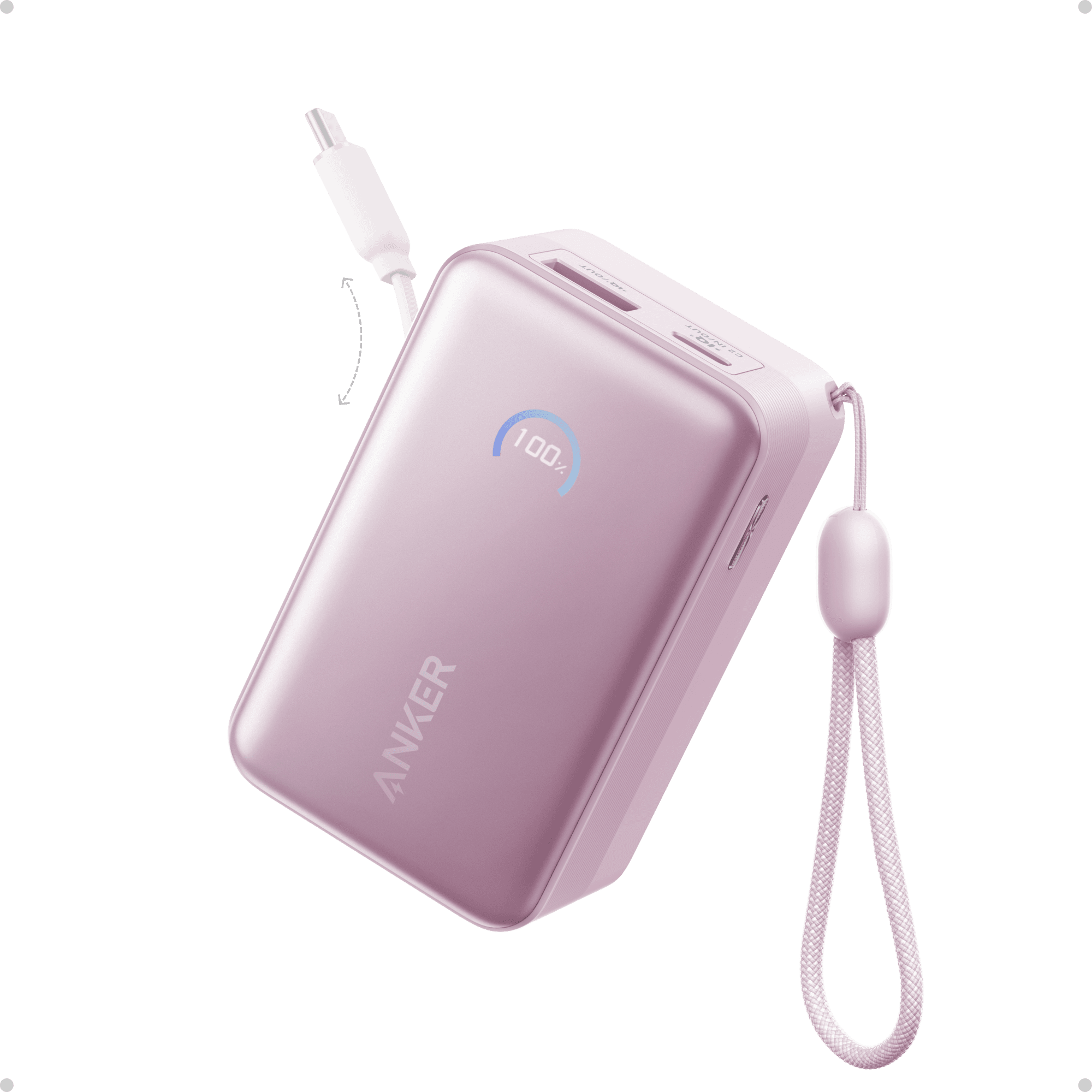 Anker Nano Power Bank (10K, 45W, Built-In Retractable USB-C Cable) - Anker - Flyclothing LLC