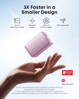 Anker Nano Power Bank (10K, 45W, Built-In Retractable USB-C Cable) - Anker - Flyclothing LLC