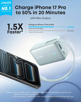 Anker Nano Power Bank (10K, 45W, Built-In Retractable USB-C Cable) - Anker - Flyclothing LLC