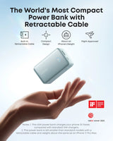 Anker Nano Power Bank (10K, 45W, Built-In Retractable USB-C Cable) - Anker - Flyclothing LLC