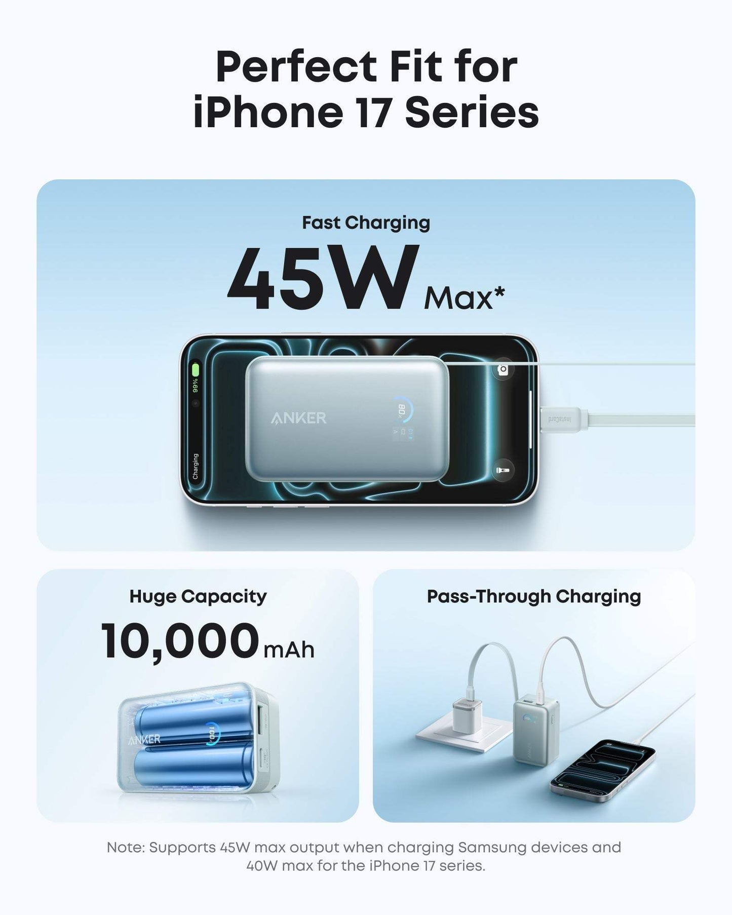 Anker Nano Power Bank (10K, 45W, Built-In Retractable USB-C Cable) - Anker - Flyclothing LLC
