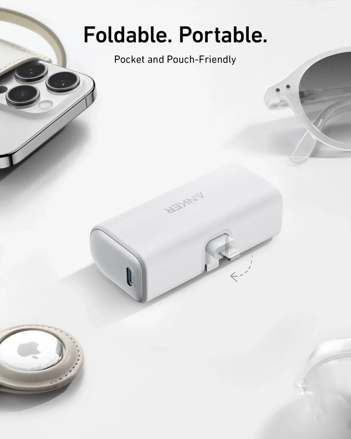 Anker Nano Power Bank (12W, Built-In Lightning Connector) - Anker - Flyclothing LLC
