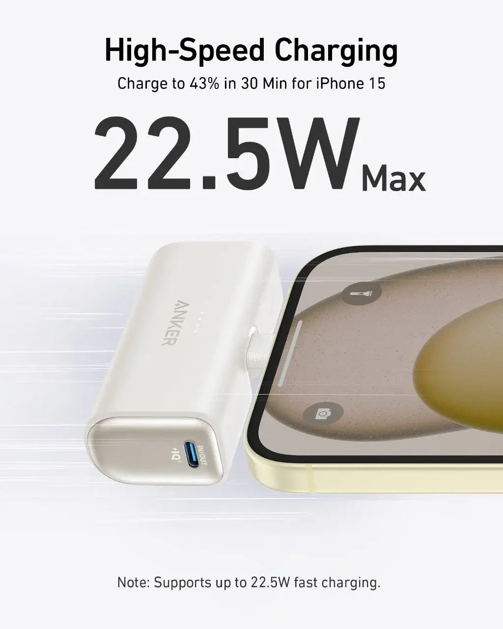 Anker Nano Power Bank (22.5W, Built-In USB-C Connector) - Anker - Flyclothing LLC