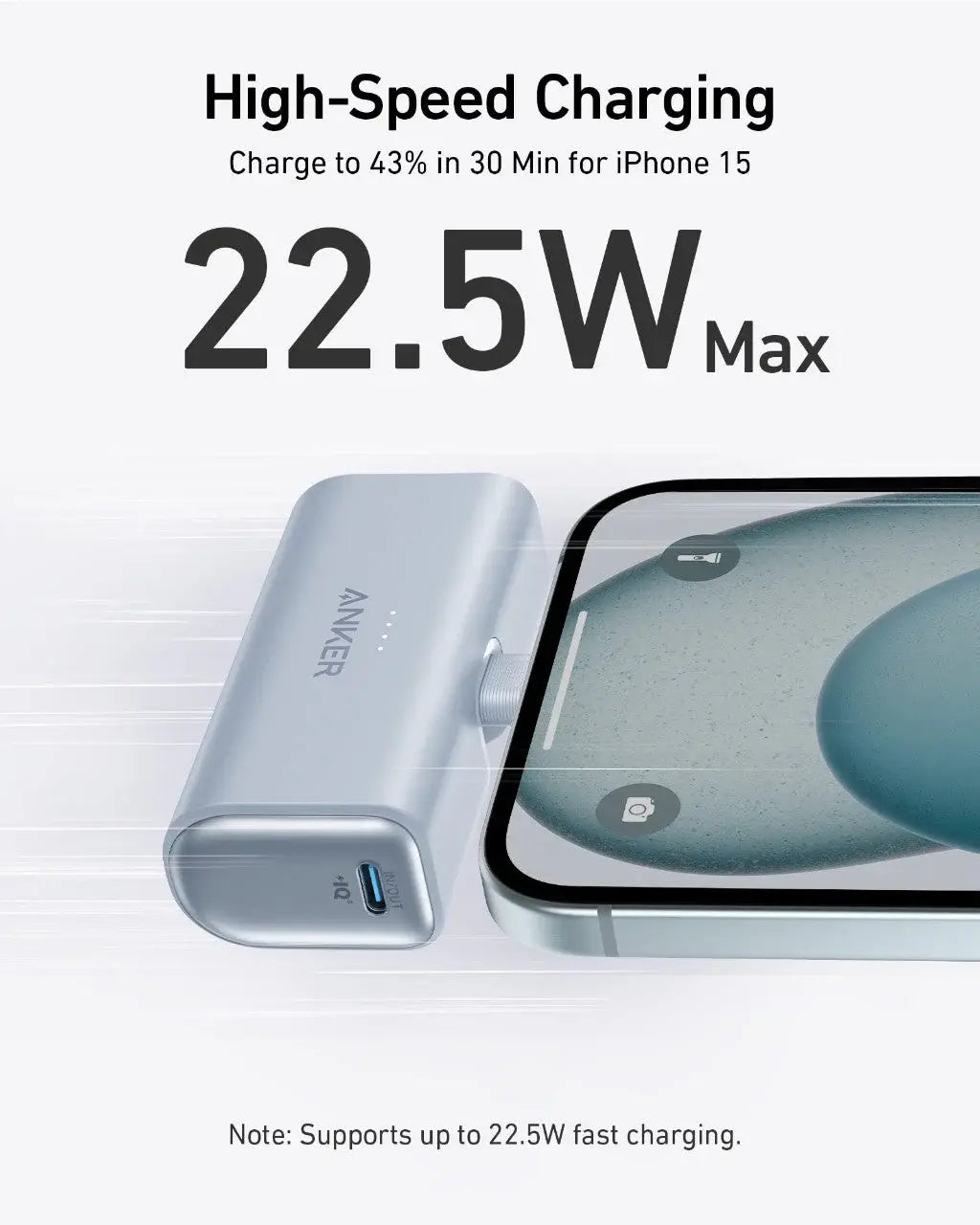 Anker Nano Power Bank (22.5W, Built-In USB-C Connector) - Anker - Flyclothing LLC