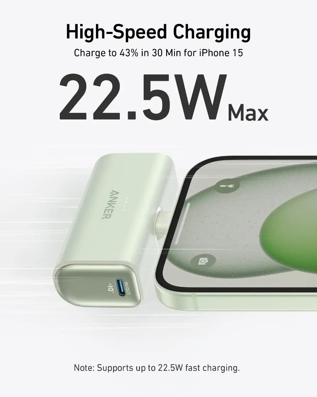 Anker Nano Power Bank (22.5W, Built-In USB-C Connector) - Anker - Flyclothing LLC