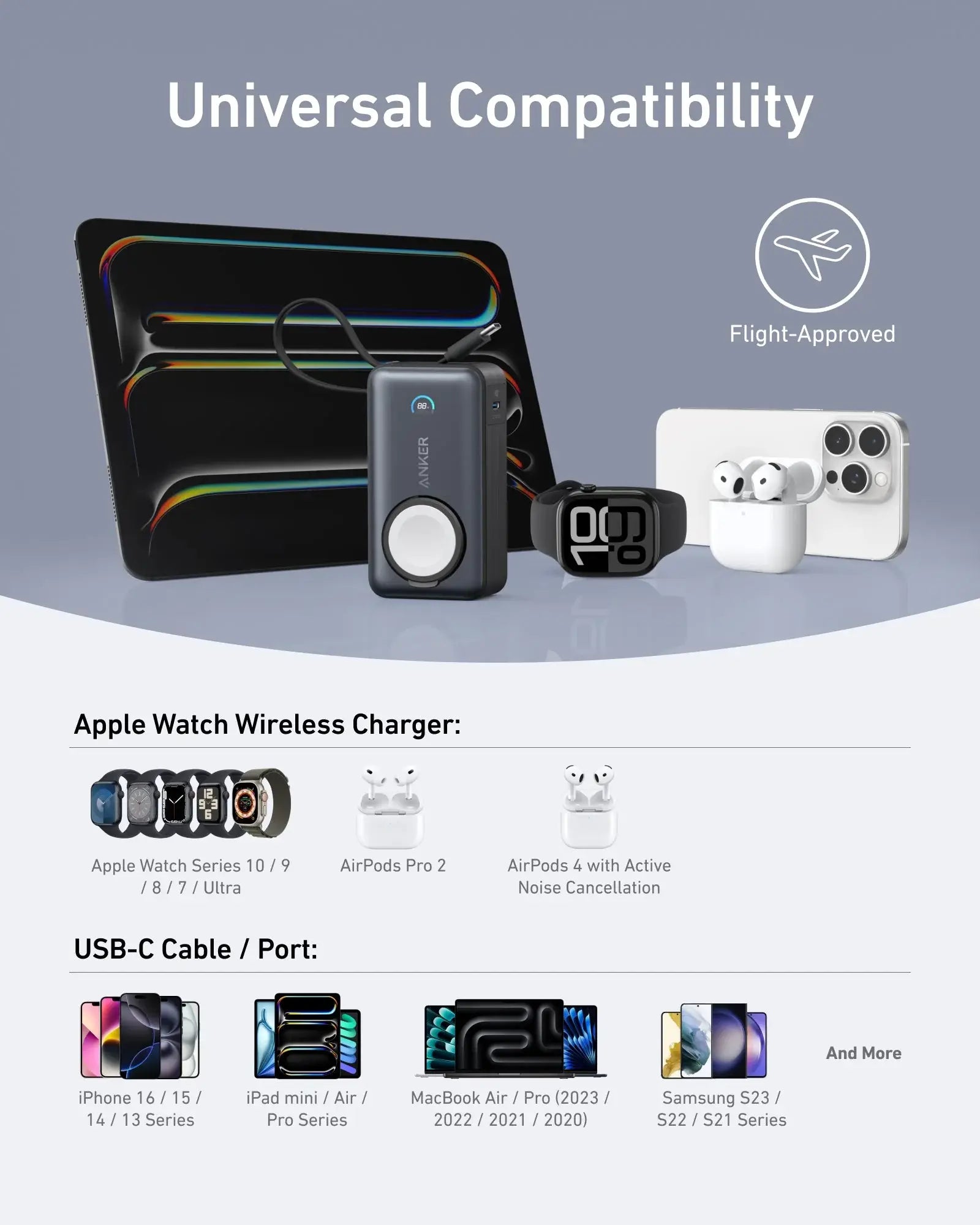 Anker MagGo Power Bank (10K, 35W, For Apple Watch) - Anker - Flyclothing LLC