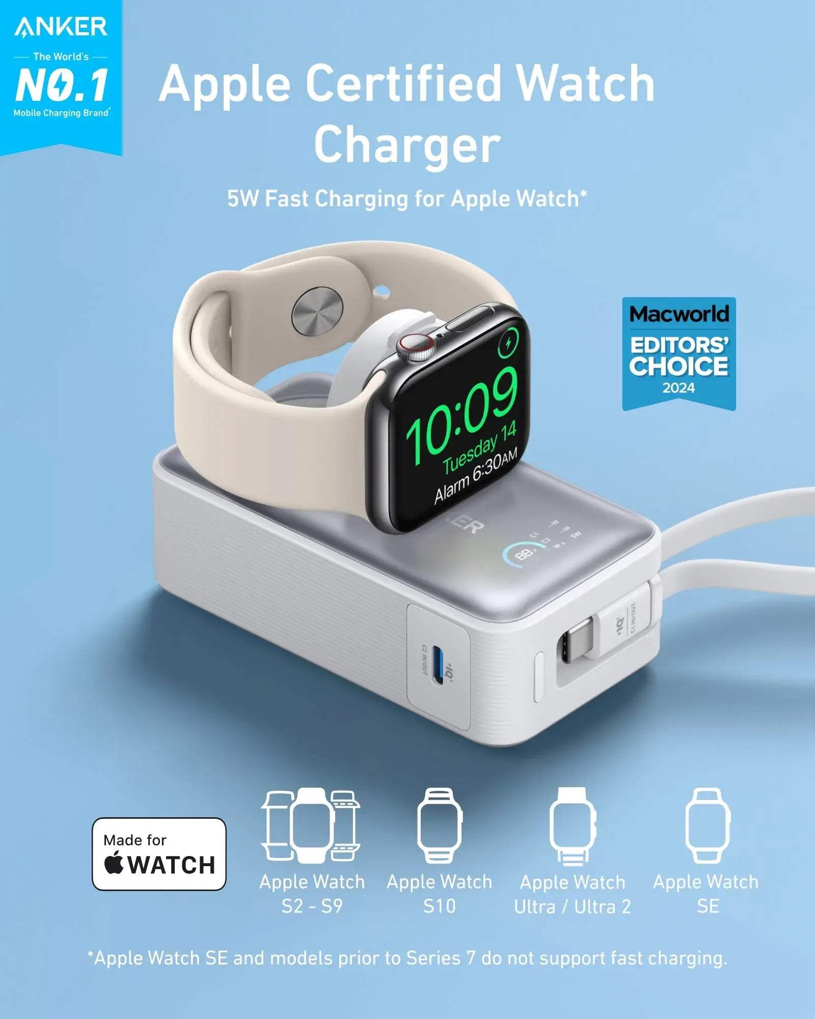 Anker MagGo Power Bank (10K, 35W, For Apple Watch) - Anker - Flyclothing LLC