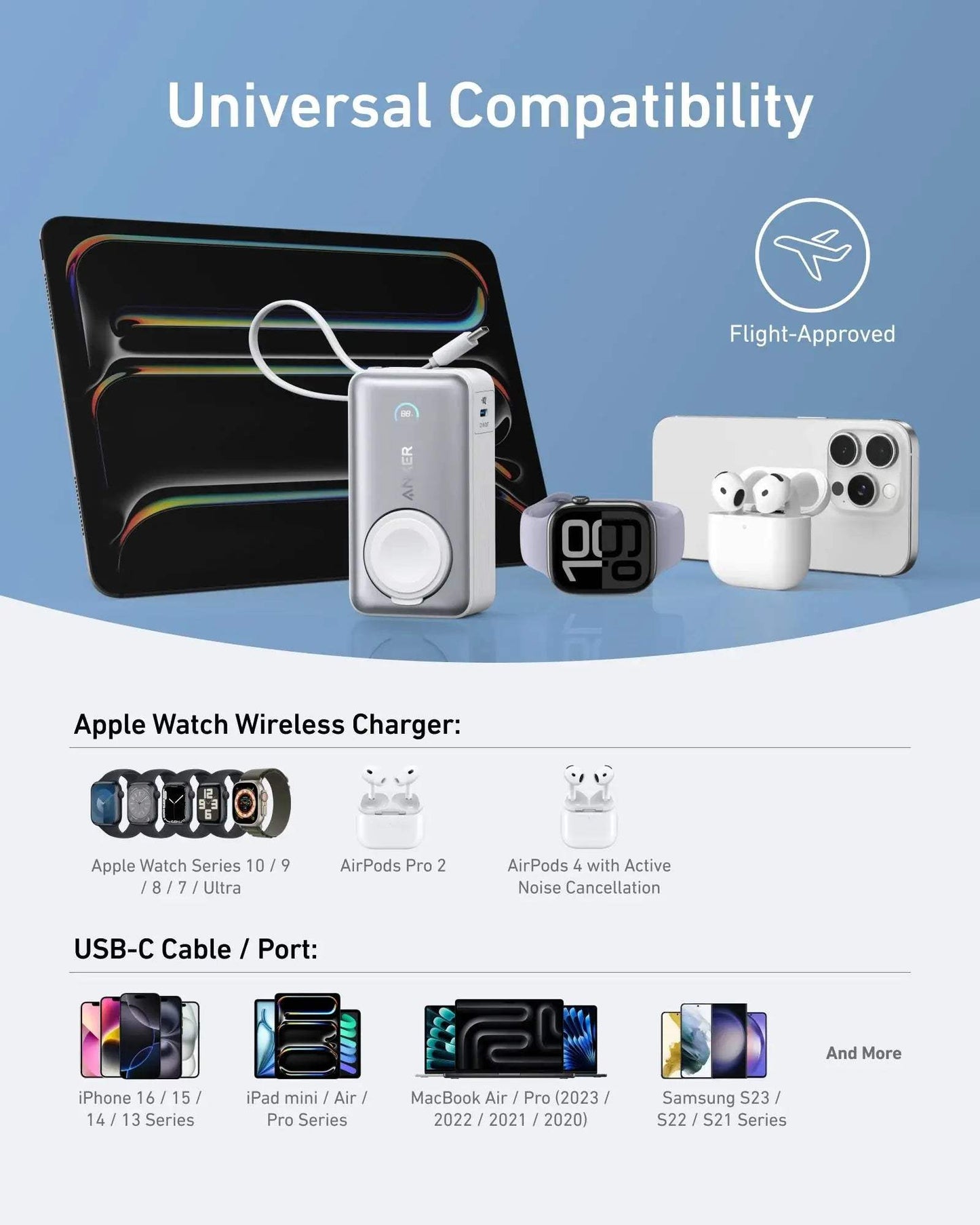 Anker MagGo Power Bank (10K, 35W, For Apple Watch) - Anker - Flyclothing LLC