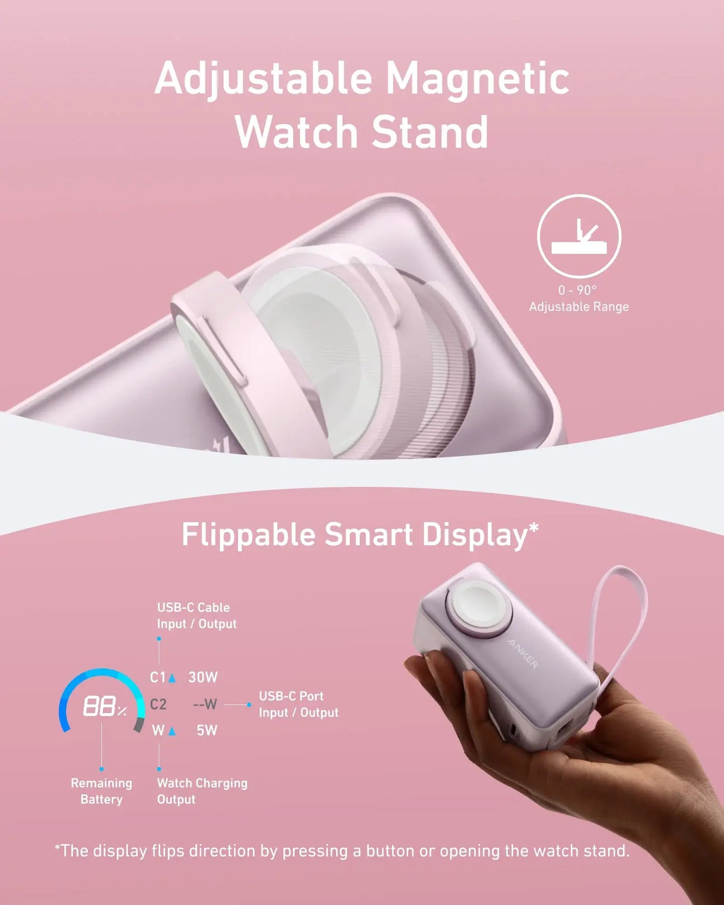 Anker MagGo Power Bank (10K, 35W, For Apple Watch) - Anker - Flyclothing LLC