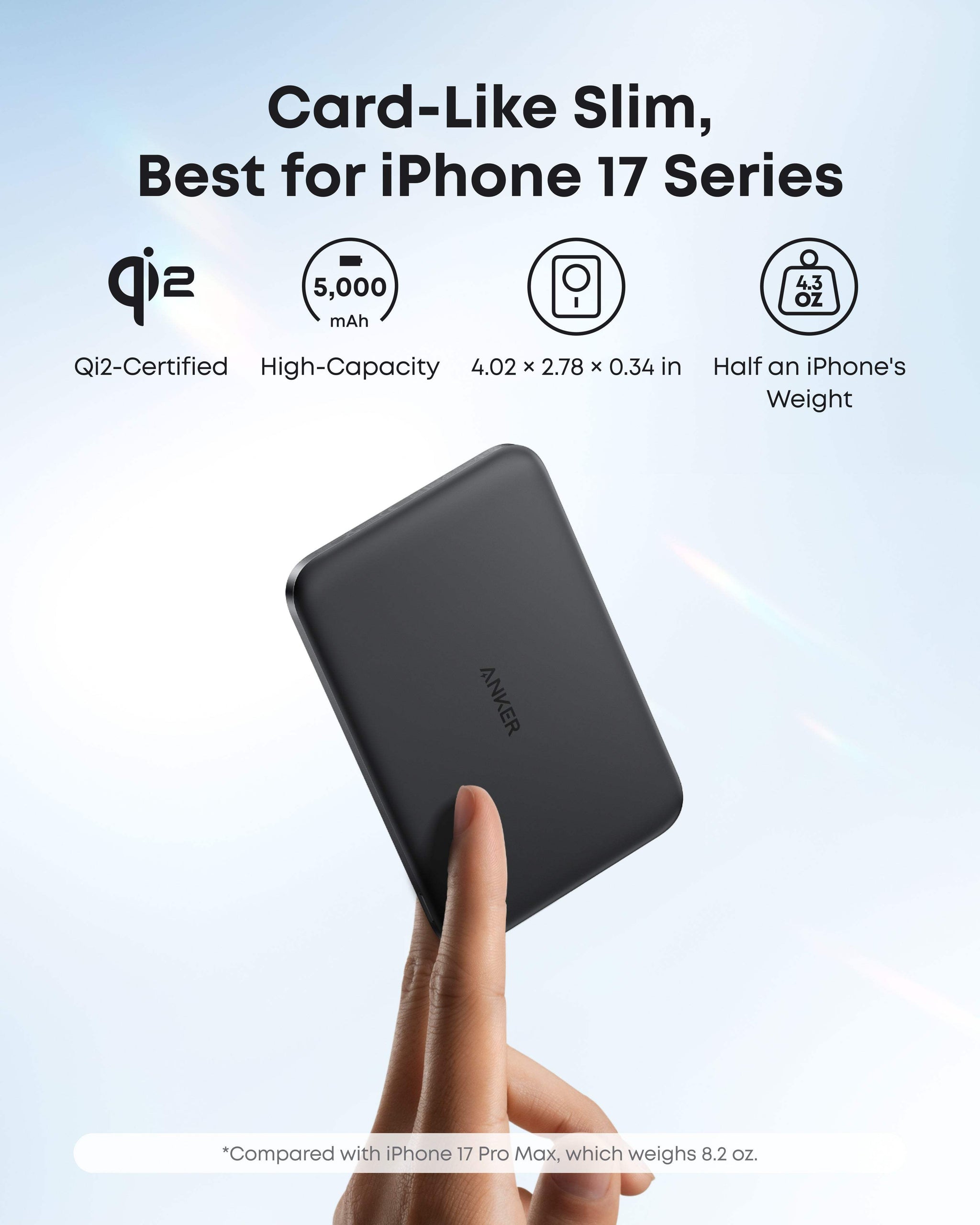 Anker Nano Power Bank (5K, MagGo, Slim) - Anker - Flyclothing LLC