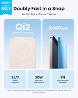 Anker Nano Power Bank (5K, MagGo, Slim) - Anker - Flyclothing LLC