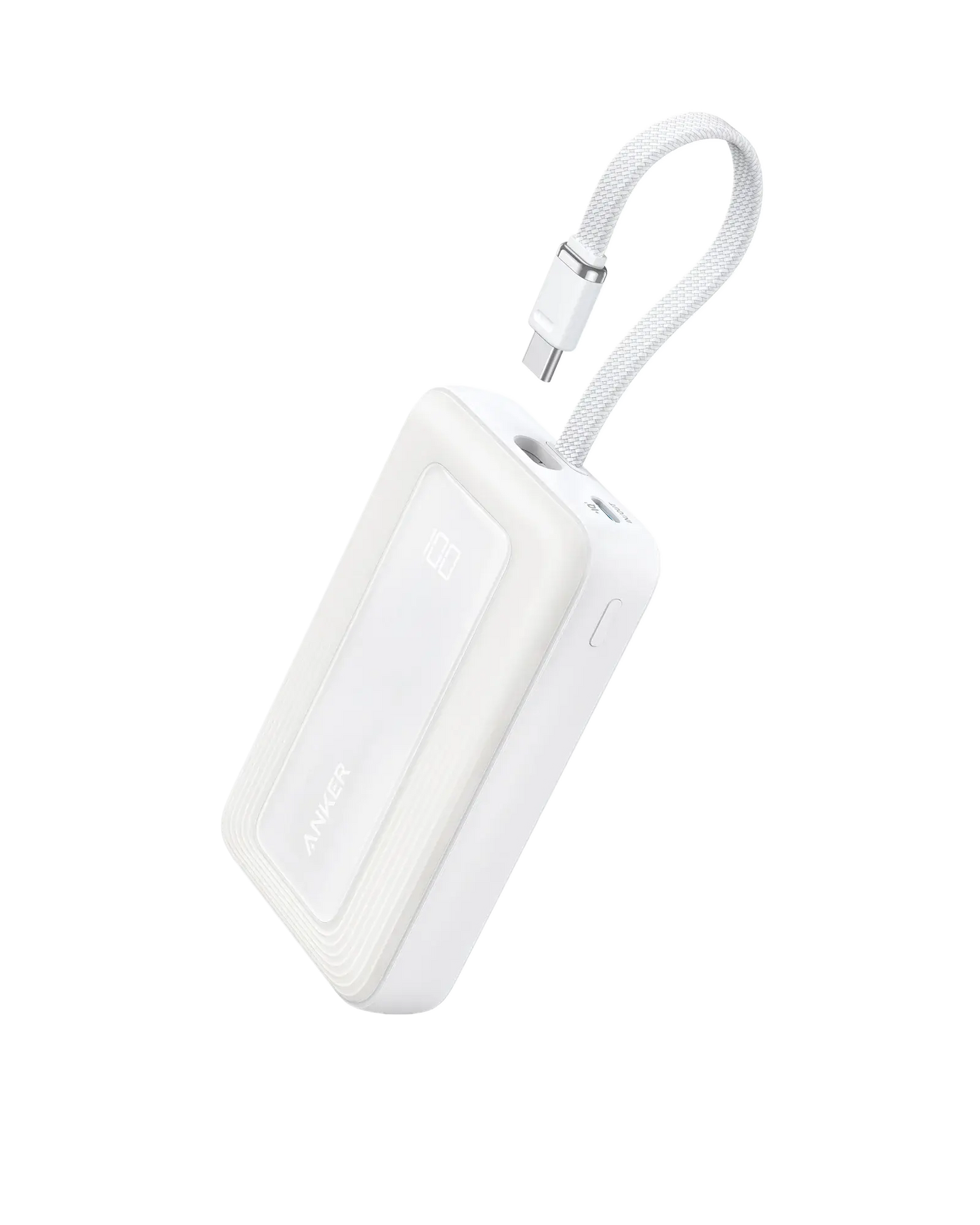 Anker Zolo Power Bank (10K, 30W) with a 5.4-inch (13.7 cm) built-in USB-C cable. - Anker - Flyclothing LLC