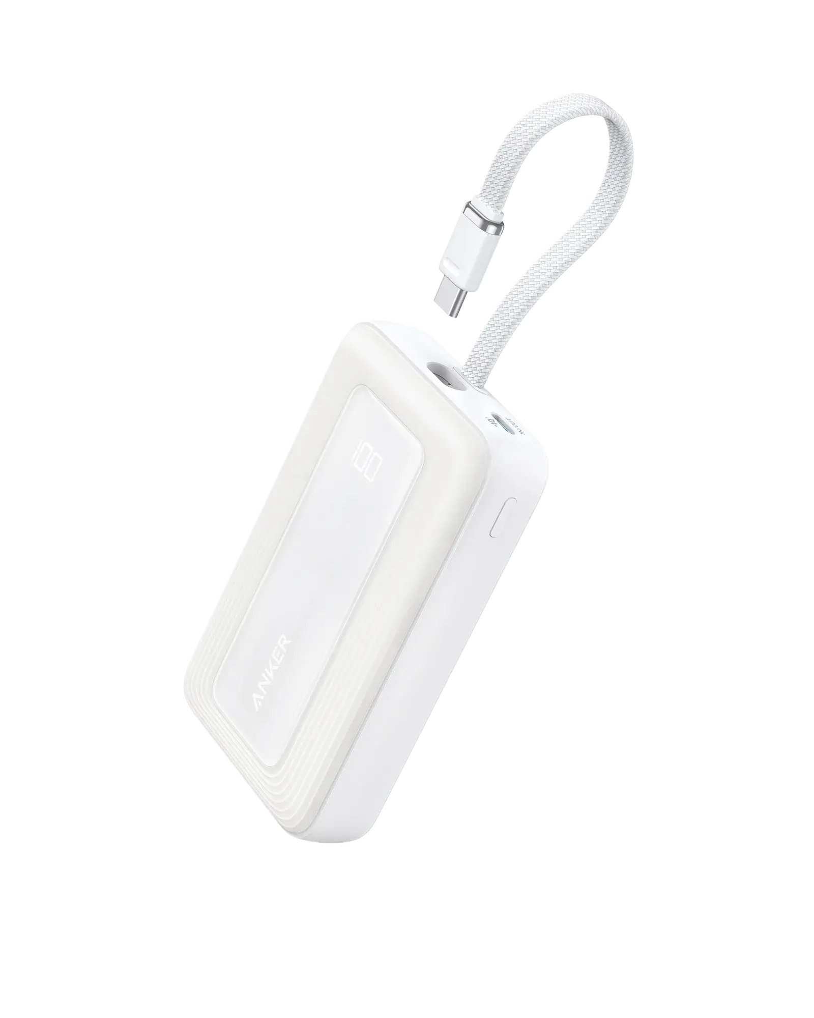 Anker Zolo Power Bank (10K, 30W) with a 5.4-inch (13.7 cm) built-in USB-C cable. - Anker - Flyclothing LLC
