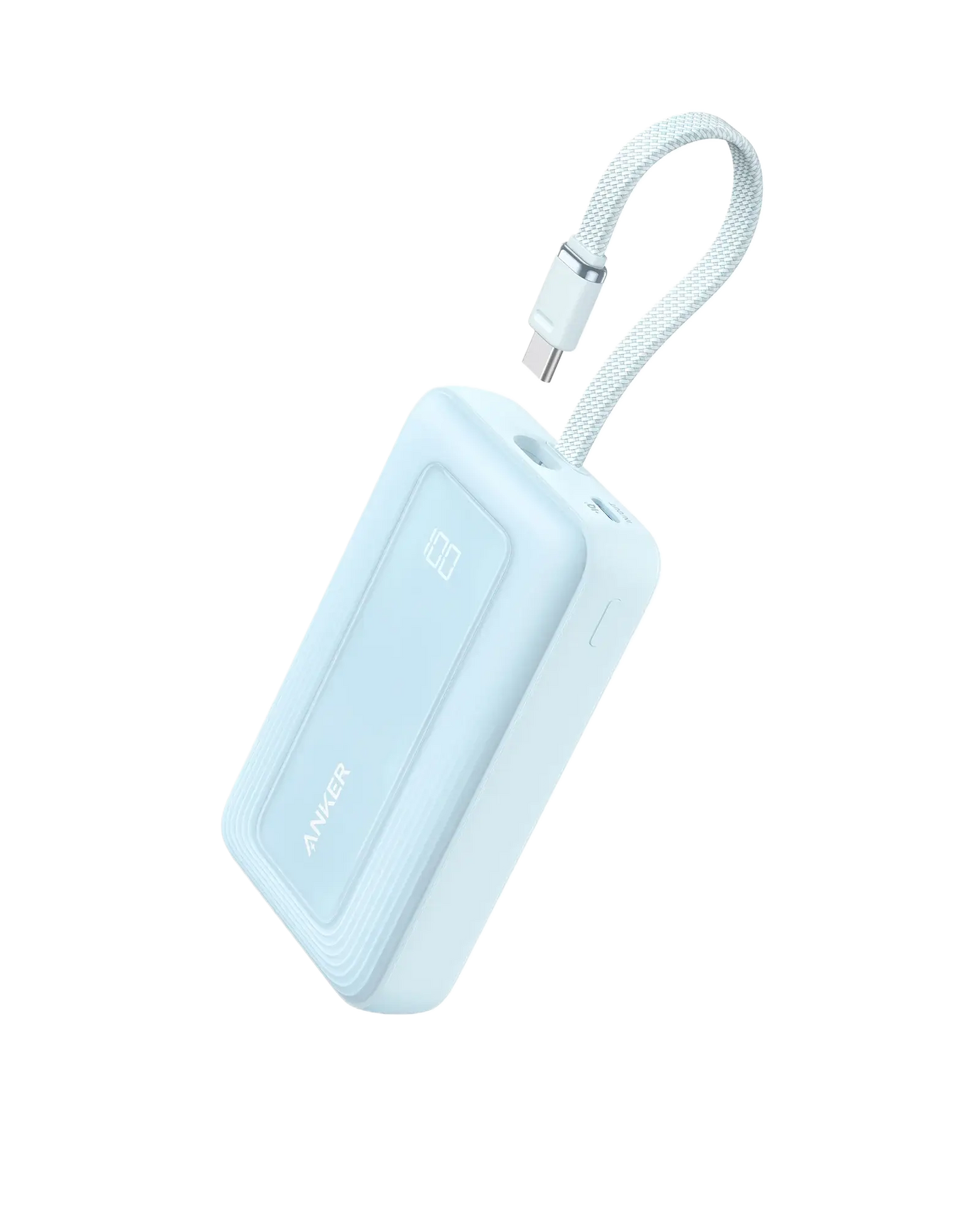 Anker Zolo Power Bank (10K, 30W) with a 5.4-inch (13.7 cm) built-in USB-C cable. - Anker - Flyclothing LLC