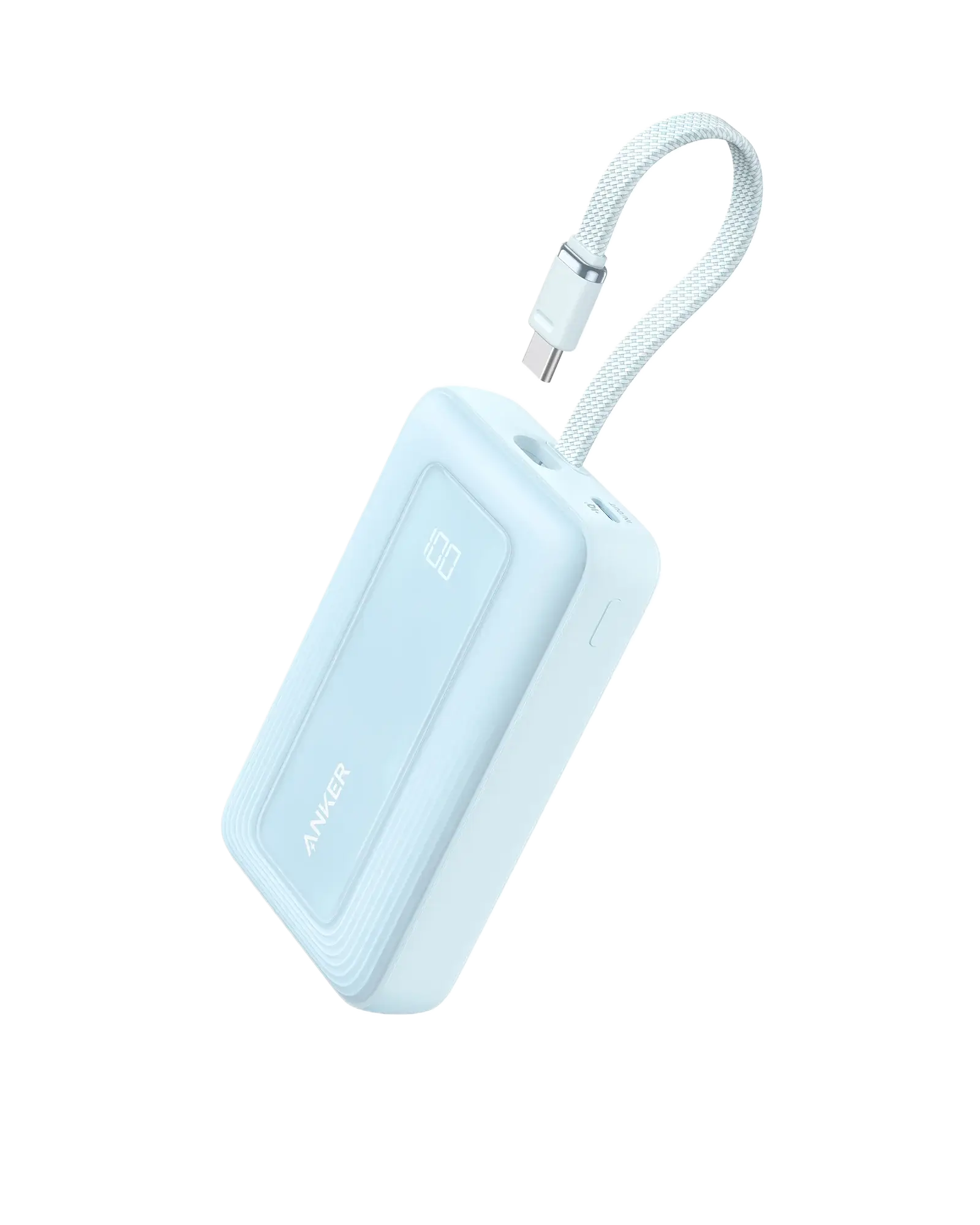 Anker Zolo Power Bank (10K, 30W) with a 5.4-inch (13.7 cm) built-in USB-C cable. - Anker - Flyclothing LLC
