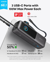 Anker Laptop Power Bank (25K, 165W, Built-In and Retractable Cables) - Anker - Flyclothing LLC