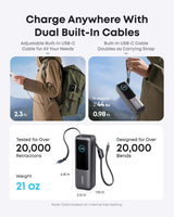Anker Laptop Power Bank (25K, 165W, Built-In and Retractable Cables) - Anker - Flyclothing LLC