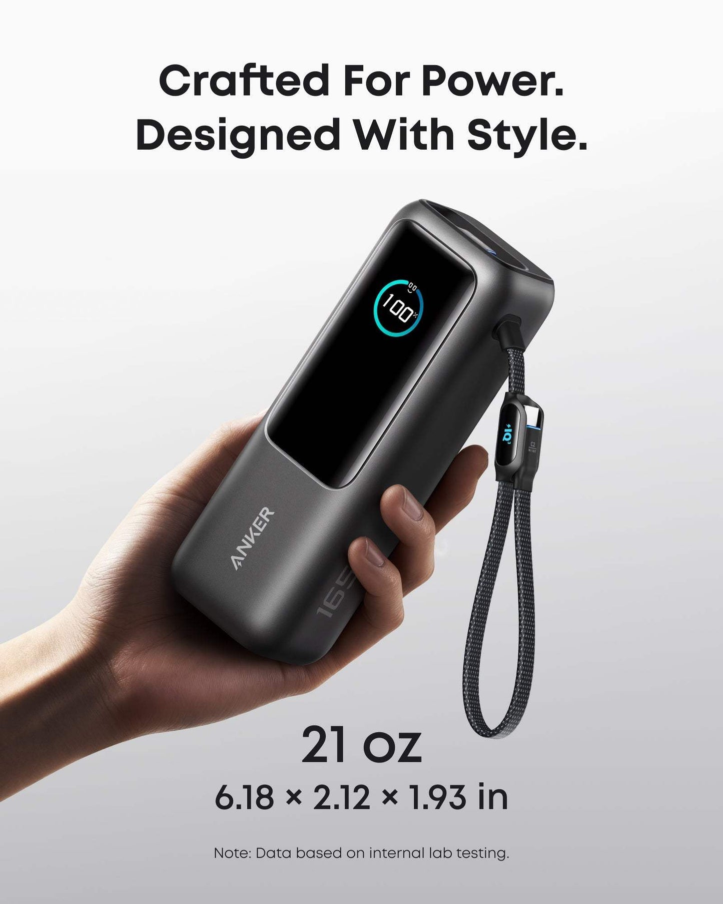 Anker Laptop Power Bank (25K, 165W, Built-In and Retractable Cables) - Anker - Flyclothing LLC