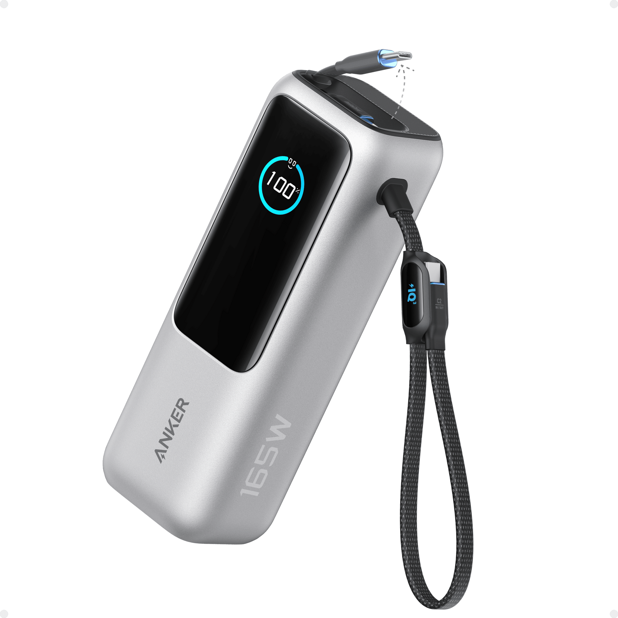 Anker Laptop Power Bank (25K, 165W, Built-In and Retractable Cables) - Anker - Flyclothing LLC