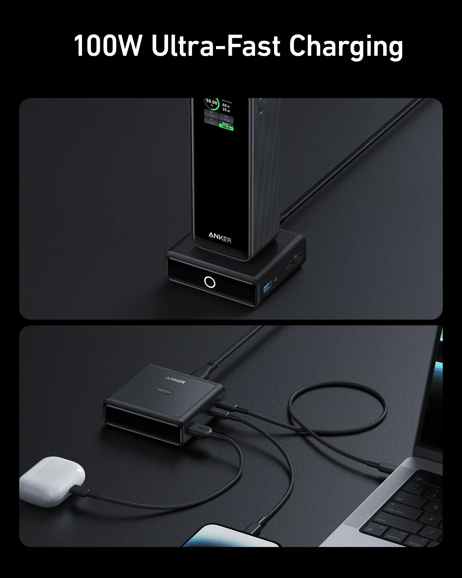 Anker 100W Charging Base for Anker Prime Power Bank - Anker - Flyclothing LLC
