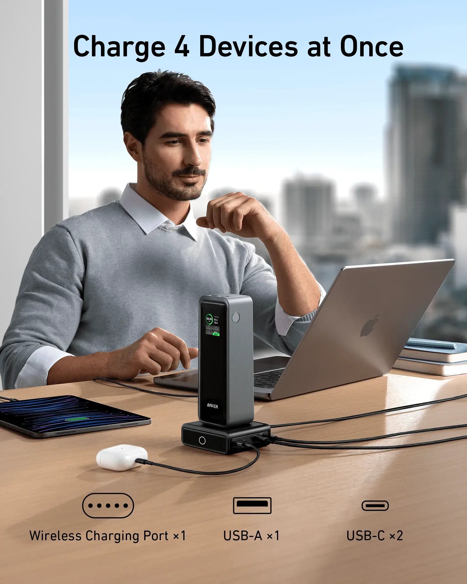 Anker 100W Charging Base for Anker Prime Power Bank - Anker - Flyclothing LLC