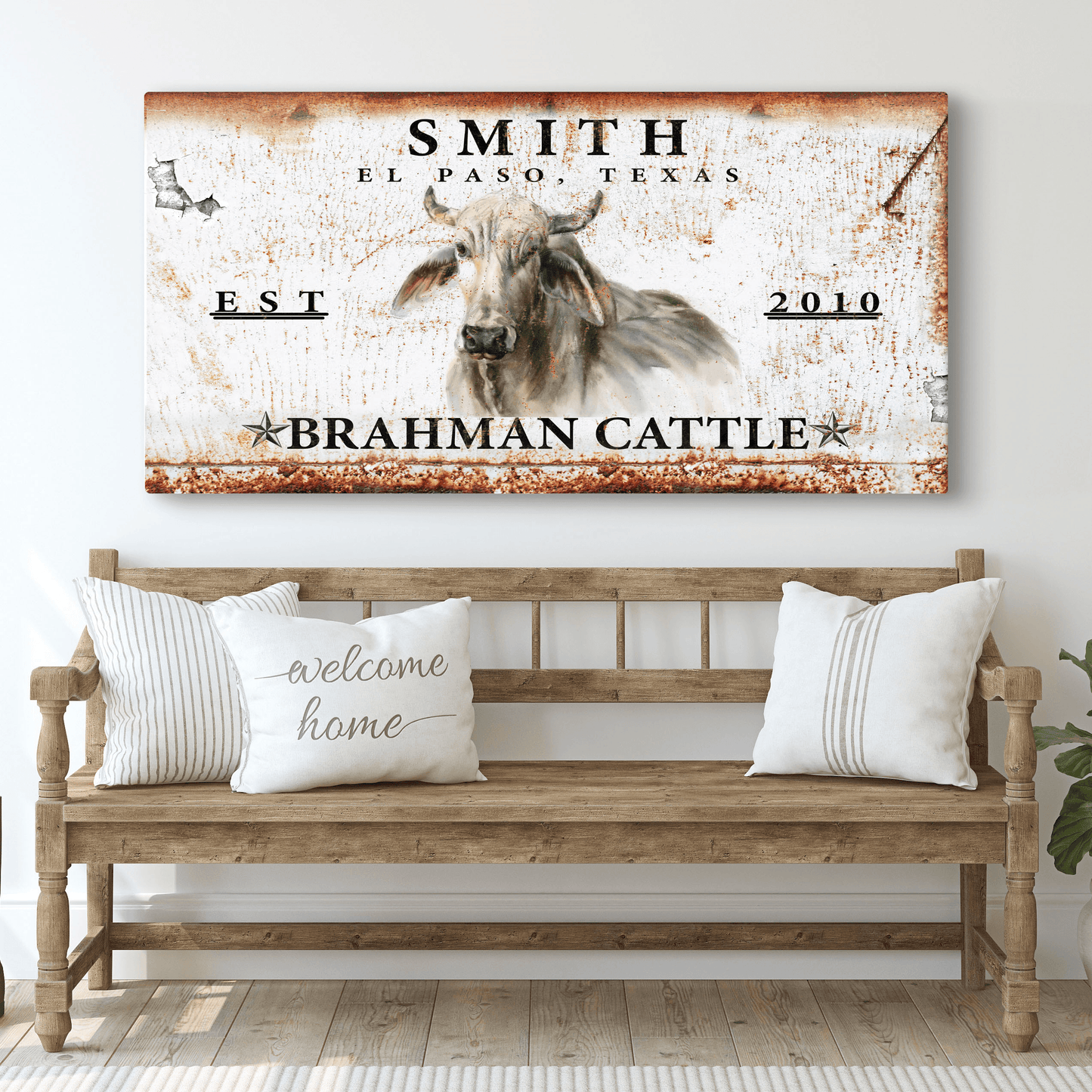 Brahman Cattle Sign - Tailored Canvases - Flyclothing LLC