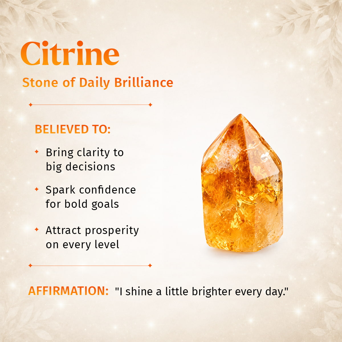 365 Days of Brilliance - Citrine Bracelet - Conscious Items - Flyclothing LLC