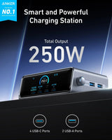 Anker Prime Charger (250W, 6 Ports, GaNPrime) - Anker - Flyclothing LLC