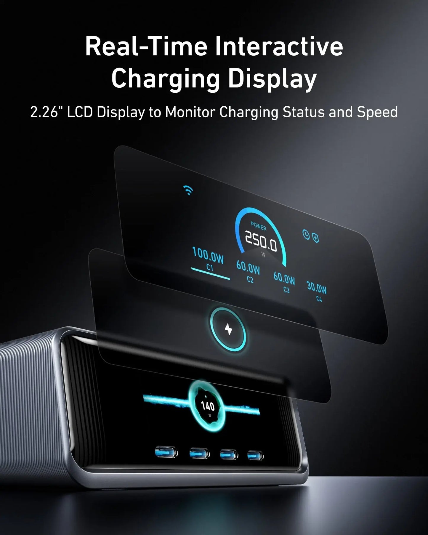 Anker Prime Charger (250W, 6 Ports, GaNPrime) - Anker - Flyclothing LLC