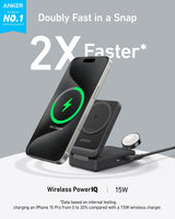 Anker MagGo Wireless Charging Station (Foldable 3-in-1) - Anker - Flyclothing LLC