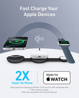 Anker MagGo Wireless Charging Station (3-in-1, Foldable Pad) - Anker - Flyclothing LLC