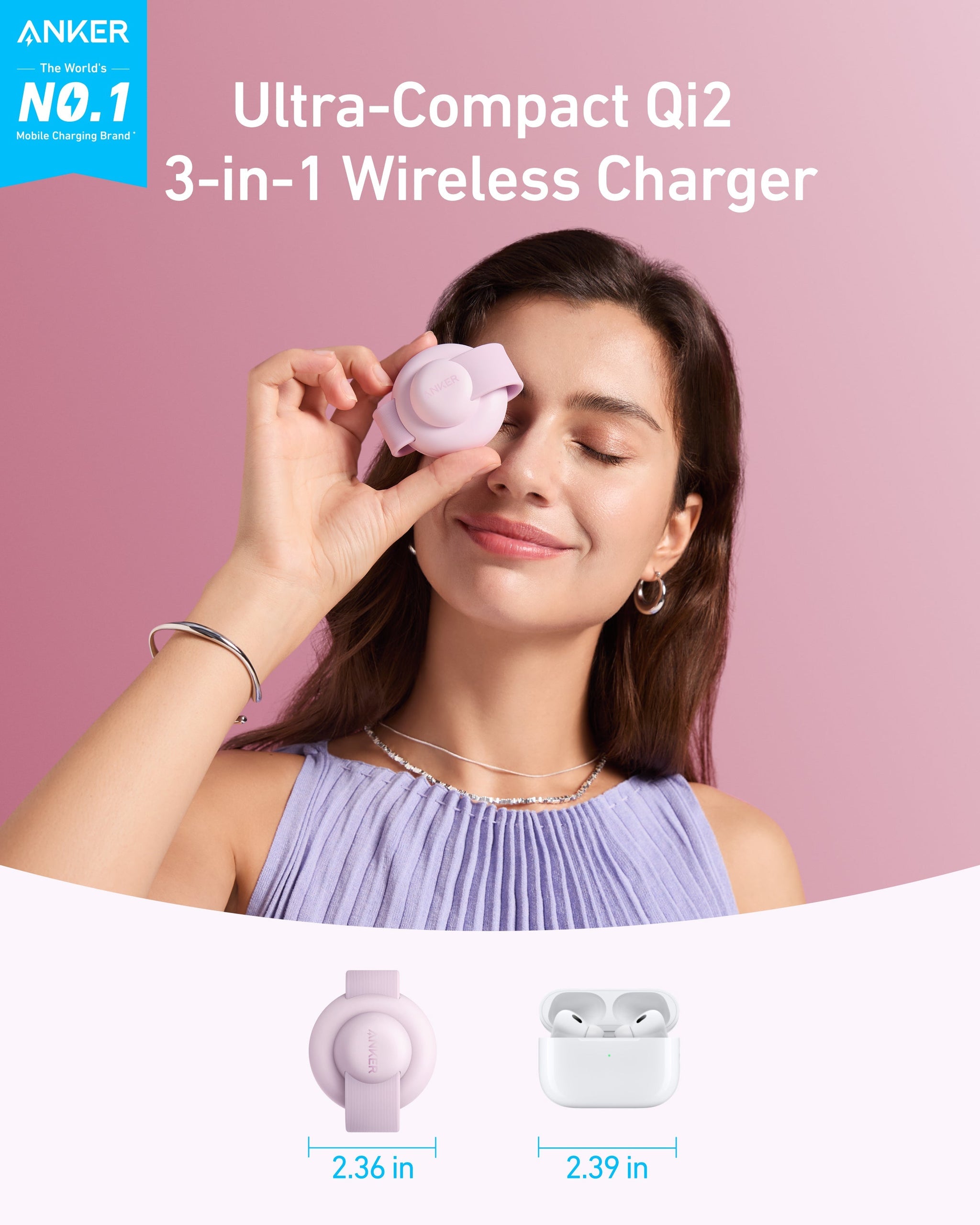 Anker MagGo Wireless Charging Station (3-in-1, Foldable Pad) - Anker - Flyclothing LLC