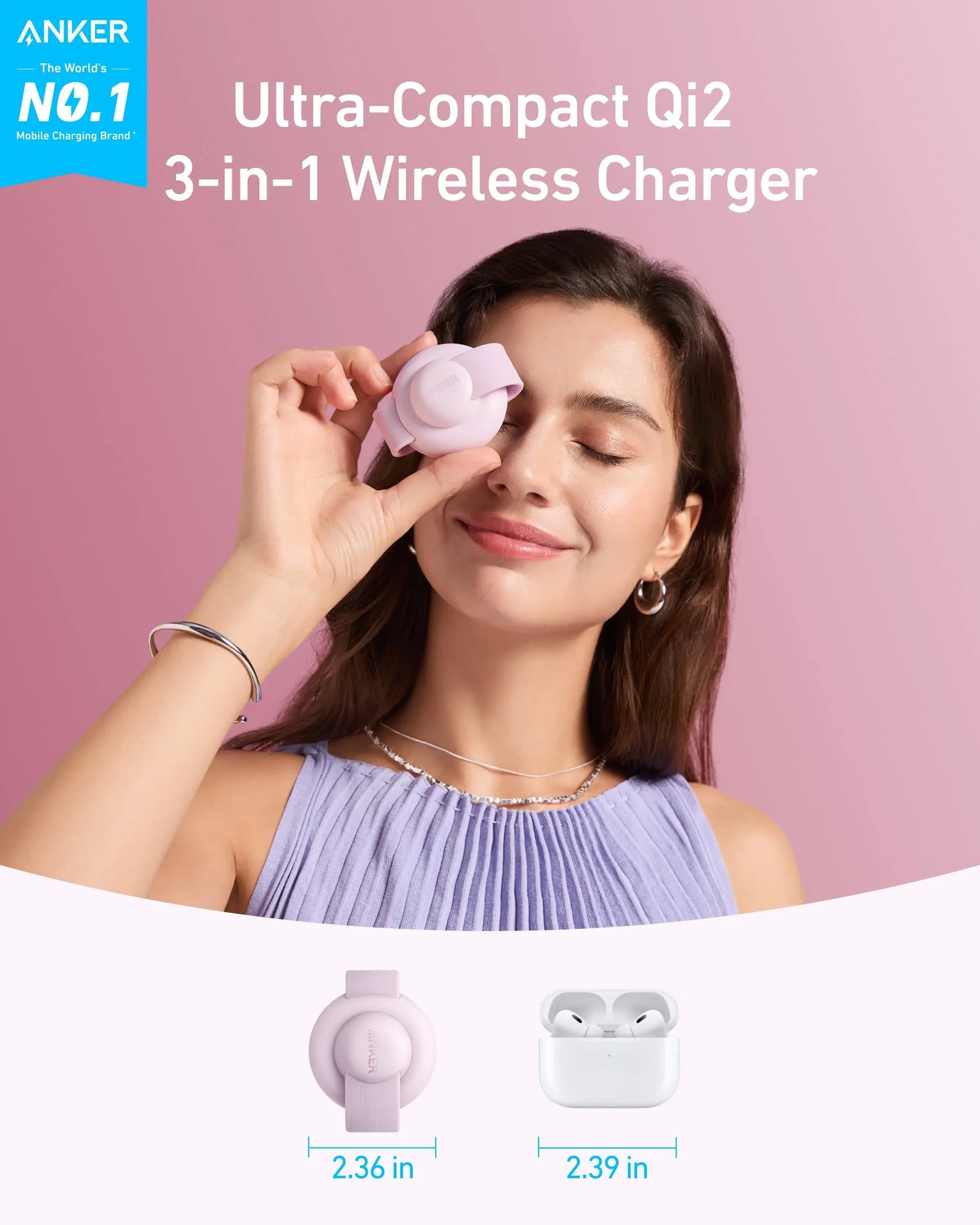 Anker MagGo Wireless Charging Station (3-in-1, Foldable Pad) - Anker - Flyclothing LLC