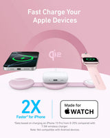 Anker MagGo Wireless Charging Station (3-in-1, Foldable Pad) - Anker - Flyclothing LLC